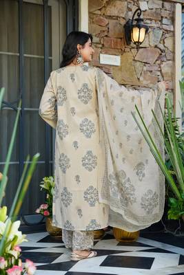 Grey color beautiful printed muslin fabric readymade palazzo dress 2