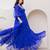 Blue color georgette fabric beautiful girlie gown for stylish college looks