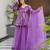 Purple color ethnic readymade sharara dress for partywear looks