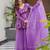 Purple color ethnic readymade sharara dress for partywear looks