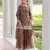 Coffee color beautiful partywear sharara dress for rich indian girlie looks