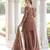Coffee color beautiful partywear sharara dress for rich indian girlie looks