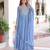 Sky blue color sophisticated rich party looks gown with dupatta