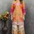 Orange color beautiful bollywood style designer printed coord set