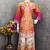 Orange color beautiful bollywood style designer printed coord set