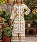 Off white color beautiful bollywood style designer printed coord set