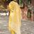Yellow color rayon fabric designer embroidered fancy kurta set