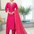 Pink color ethnic fancy readymade salwar kameez