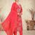 Red color ethnic fancy readymade salwar kameez