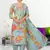 Blue color ethnic fancy readymade salwar kameez