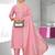 Pink color ethnic fancy readymade salwar kameez