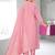 Pink color ethnic fancy readymade salwar kameez