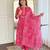 Pink color ethnic rayon   fabric party looks salwar kameez for girls