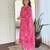 Pink color ethnic rayon   fabric party looks salwar kameez for girls