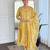 Yellow color ethnic rayon fabric party looks salwar kameez for girls