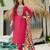 Gajri color ethnic rayon fabric party looks salwar kameez for girls