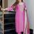 Purple color ethnic viscose shimmer fabric party looks salwar kameez for girls