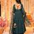 Green color ethnic p v chanderi fabric party looks salwar kameez for girls