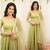 Light green  embroidery party wear suit set