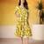 Mustard color vichitra silk fabric designer floral printed girlie partywear kurti