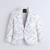 Offwhite cotton woven embriodered blazer