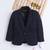 Navyblue cotton woven blazer