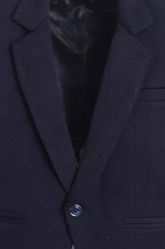 Navyblue cotton woven blazer