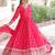 Pink color vichitra silk fabric wedding ceremonial gown with dupatta for girlie looks