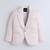 Peach cotton woven blazer