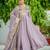 Onion color vichitra silk fabric wedding ceremonial gown with dupatta for girlie looks
