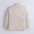 Beige cotton woven blazer