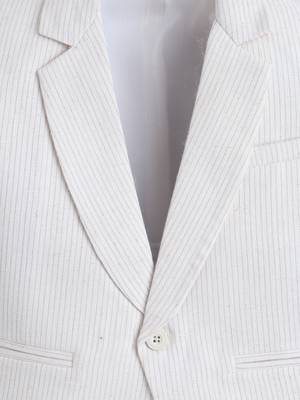 Offwhite cotton woven blazer 4