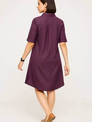 Purple color yellow floral embroidery rayon kurti 4