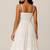 White color schiffli embroidery dress