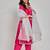 Pink color mirror work with zari and sequin work kurta with pant and duptta