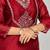 Maroon color mirror embroidery kurta with pant