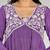 Purple color mirror work with thread embroidery palazzo set