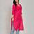 Rani pink color gota patti work kurti