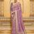 onion pink faux crepe art silk with beautiful zari weaving work classic saree