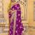 magenta faux crepe art silk with beautiful zari weaving work classic saree