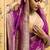 magenta faux crepe art silk with beautiful zari weaving work classic saree
