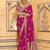 rani pink faux crepe art silk with beautiful zari weaving work classic saree