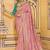 baby pink faux crepe art silk with beautiful zari weaving work classic saree