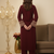  Maroon  Gotta Lace Work 3 Pc Ready to Wear Salwar Set