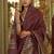 maroon weaving work art silk blend classic saree