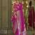 hot pink weaving work art silk blend classic saree