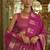 hot pink weaving work art silk blend classic saree