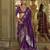 purple weaving work art silk blend classic saree