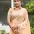 light peach linen woven work traditional saree