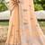 light peach linen woven work traditional saree